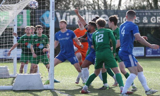 RAMS HIT FIVE IN FIRST HALF BLITZ